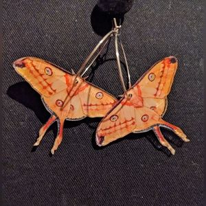 Comet moth earrings NWOT Great Fall Gift!
